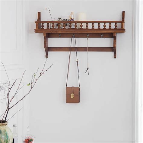 Antique Kitchen Living Room Entrance Homestay Storage Rack Solid Wood