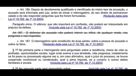 Código processo penal em áudio Art 185 a 196 voz humana YouTube