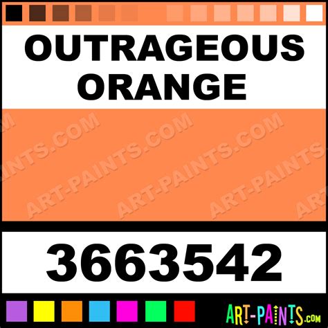 Outrageous Orange Totally Tattoo Body Face Paints - 3663542 ...