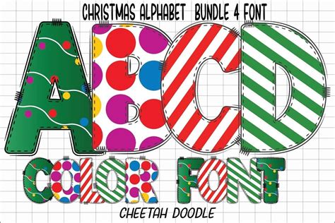 Christmas Alphabet font | free download for WEB