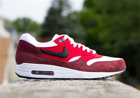 Nike Air Max 1 Essential - White - University Red - Black - SneakerNews.com