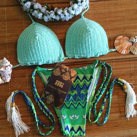 Sexy Crochet Bikini Set 2016 Summer Beach Swimwear Women Triangle Swimsuit Brazilian Bikinis