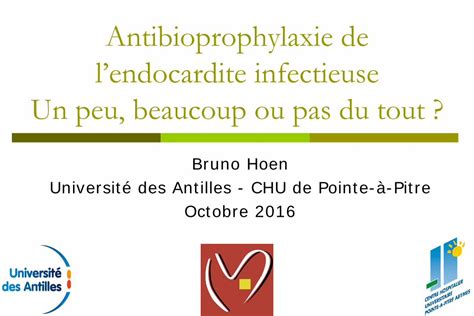 Pdf Antibioprophylaxie De L’endocardite Infectieuse Un Peu · Antibioprophylaxie De L