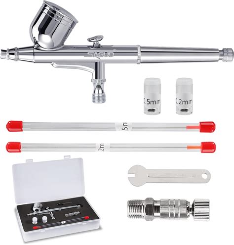 Amazon Sagud Airbrush Kit Mm Dual Action Air Brush Gun With