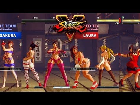 Street Fighter V Ae Chun Li Juri Sakura Vs Laura Cammy Karin Pc Mod