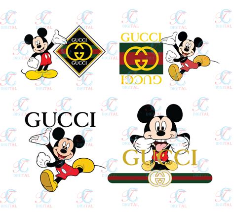 Bundle Disney Gucci Svg Png Eps Dxf Pdf Mickey Svg Mickey Mouse