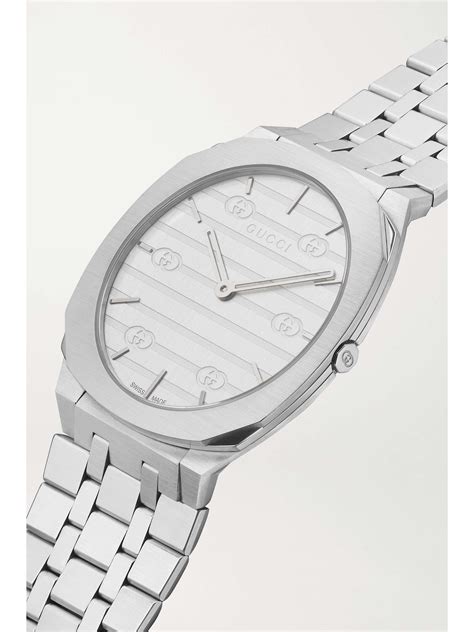 Gucci H Mm Stainless Steel Watch Net A Porter