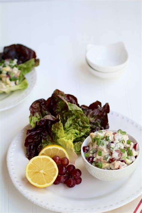 Creamy Poppy Seed Chicken Salad Lettuce Wraps