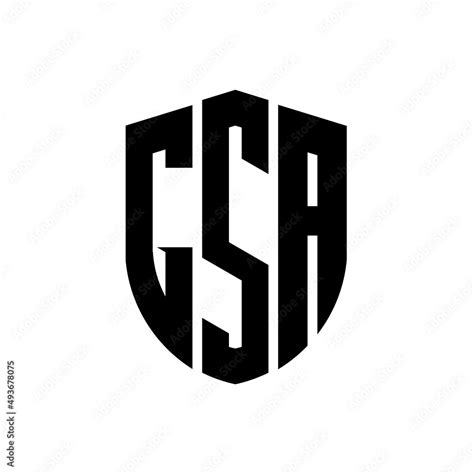 GSA letter logo design. GSA modern letter logo with black background ...