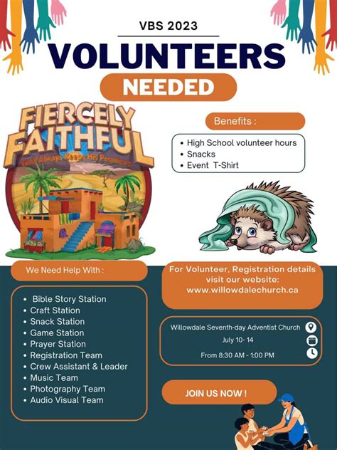 Update Registration Ended For Fiercely Faithful Vacation Bible School