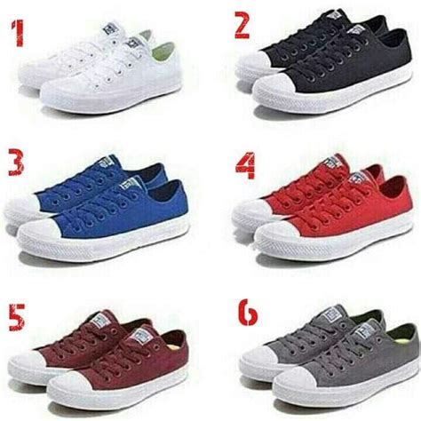 Jual Sepatu Converse Original Import All Star Polos Cowok Cewek