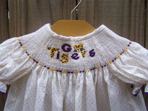 Lsu Smocked Bishop Dress Smocked Bishop Dress Smocking Bishop Dress