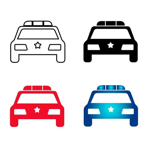 Abstract Police Car Silhouette Illustration 25845800 Vector Art at Vecteezy