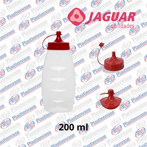 Porta Salsa Jaguar Ketchup Ml Ref Plastienvase