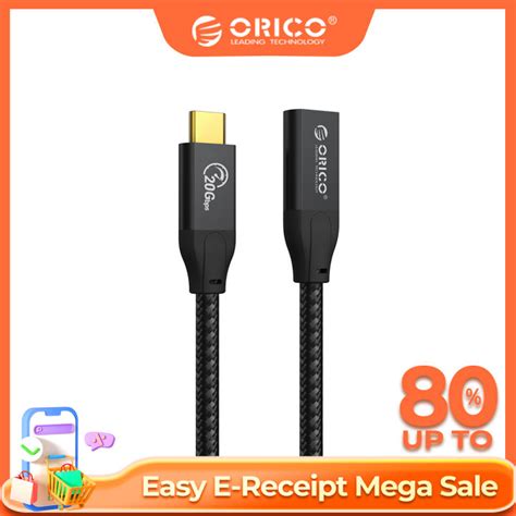 ออก E Tax ลดหย่อนภาษีได้ Orico Usb C Extension Cable Fast Charge 100w