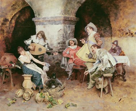 The Serenade Painting by Francesco Vinea