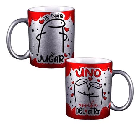 Taza Feliz Dia Del Amor San Valentin De Flork Plateada M Meses Sin