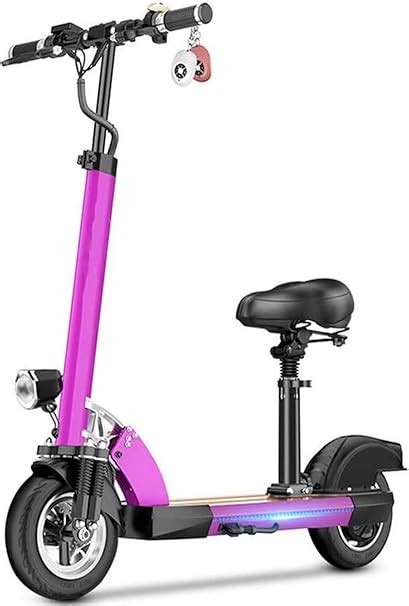 Portable Electric Scooter Adult 500w Comfortable Seat Portable Foldable Electric Scooters Led