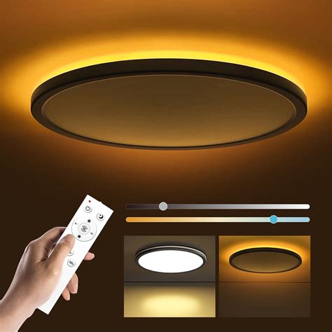 Matane In Led Flush Mount Ceiling Light Fixture With Remote Control