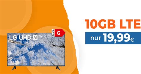 LG TV 55 Zoll 55UQ70006LB Mit 10 GB LTE Nur 19 99 Euro Monatlich Nur