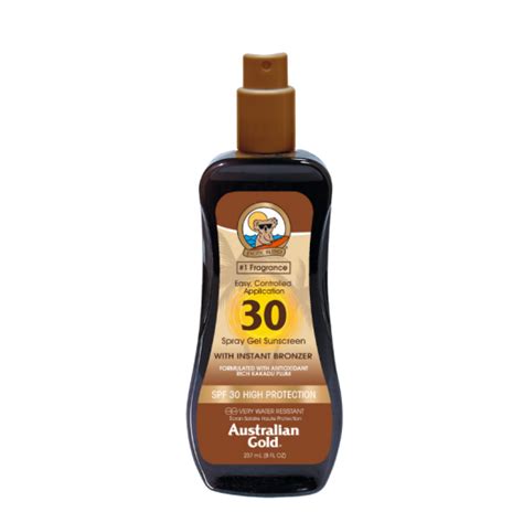 AUSTRALIAN GOLD SPF 30 INSTANT BRONZER SPRAY ML. 237 - Profumeria ...