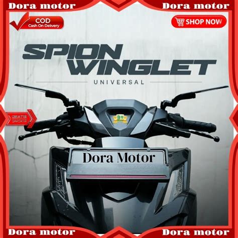 Jual Spion Winglet Universal Untuk Motor Beat Vario Jupiter Vega Mx