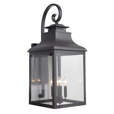 Canton Black Finish Motion Sensing Dusk To Dawn Outdoor Hardwired