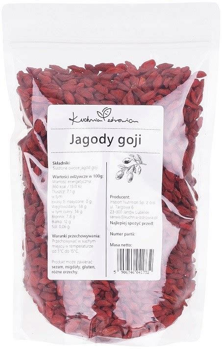 Jagody Goji Naturalne KUCHNIA ZDROWIA 500G 13838439081 Allegro Pl