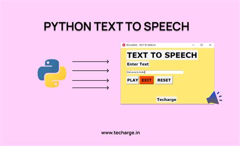 Python Text To Speech TECHARGE