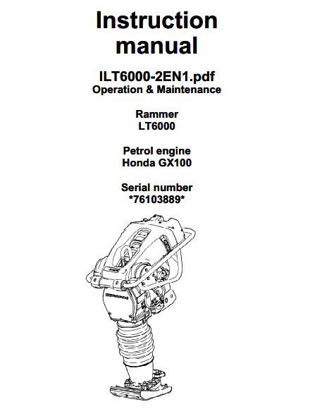 Dynapac Light Lt Parts Operation Maintenance Manual Pdf