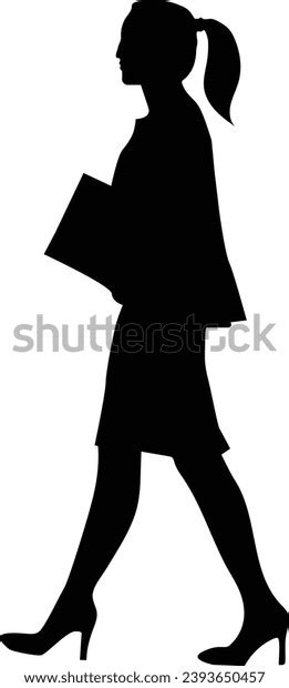 Corporate Woman Silhouette Official Women Vector Stock Vector Royalty