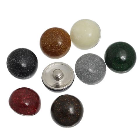 Pcs Wholesale Mixed Colors Resin Click Snap Press Buttons Round