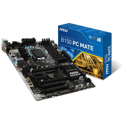 MSI B150 PC Mate ATX Motherboard B150 PC MATE B H Photo Video