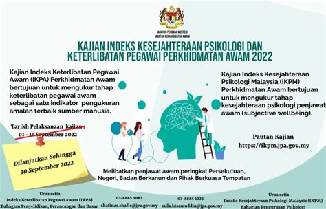 KPM Kajian Indeks Kesejahteraan Psikologi Dan Keterlibatan Pegawai