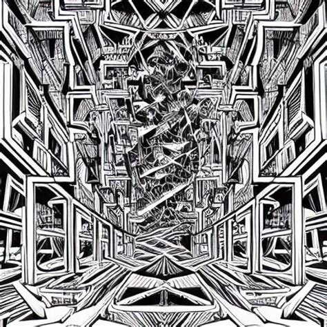 Neon Samsara By Mc Escher Stable Diffusion Openart