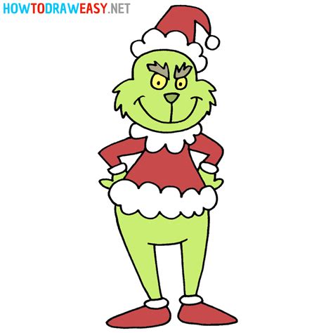 How to Draw the Grinch - Draw for Kids