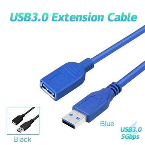 Cable De Extensi N Usb 3 0 A Macho A Hembra 5gbps Para Sincronizaci N De