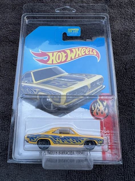 Hot Wheels Plymouth Barracuda Formula S Flames Yellow Tru Toys R Us Case Picclick Uk
