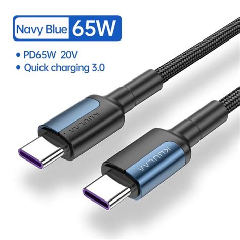 Kuulaa W Pd Usb Type C Fast Charging Cable M Blue Buyon Pk