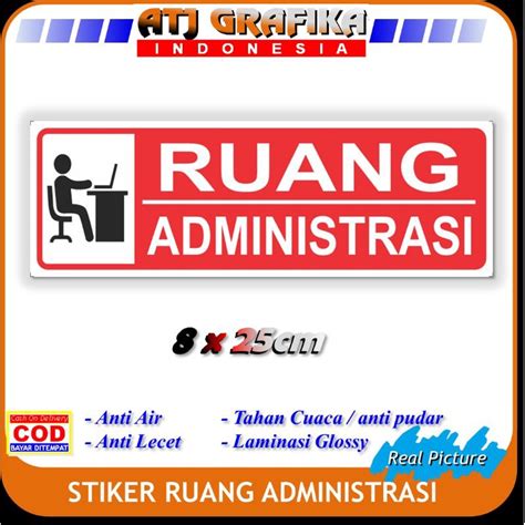 Jual Stiker Ruang Administrasi Ruang Khusus Kantor Toko Sticker