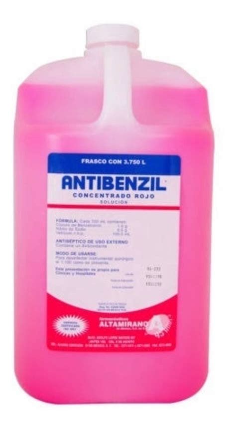 Jab N Quir Rgico Antibenzil Concentrado Rojo Lts Mercadolibre