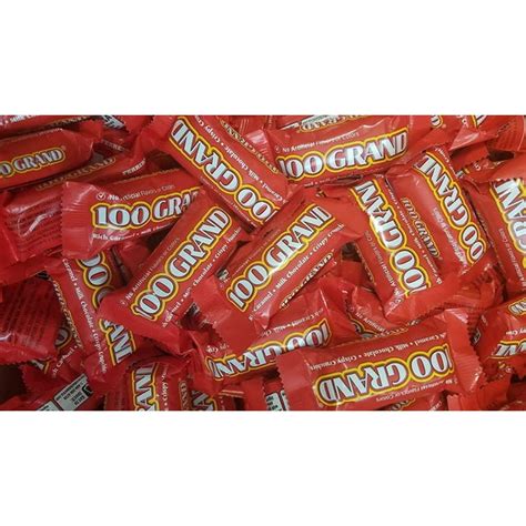 100 Grand Milk Chocolate Candy Bars, Full & Fun Size Bulk Individually ...