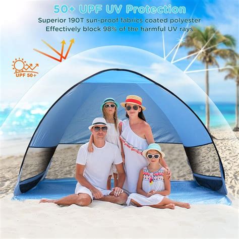 Pop Up Portable Beach Canopy Sun Shade Shelter Outdoor Camping Fishing ...