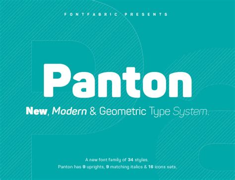 Panton font on Behance