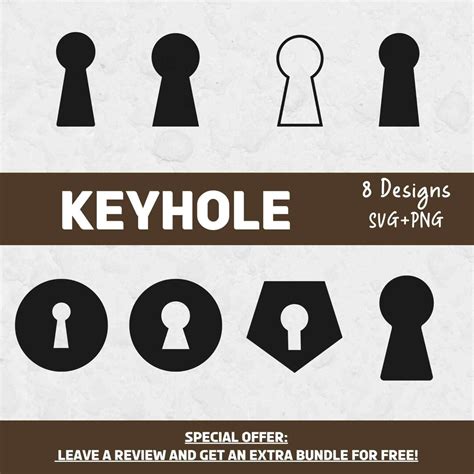 Keyhole Svg Bundle Svg Files For Cricut Keyhole Clipart Keyhole Cut