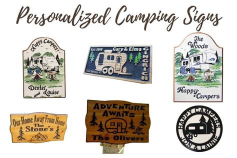 7 Personalized Camping Signs Making You the Envy at the Campground