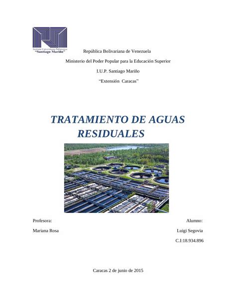 PDF Tratamiento De Aguas Residualess Pdf DOKUMEN TIPS