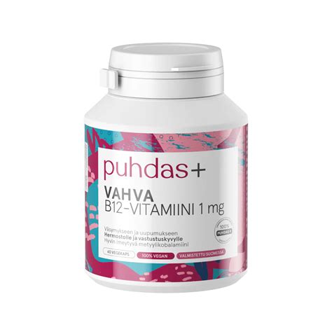 Vahva B12 Vitamiini 1 Mg 60 Kaps Fitnessfirst