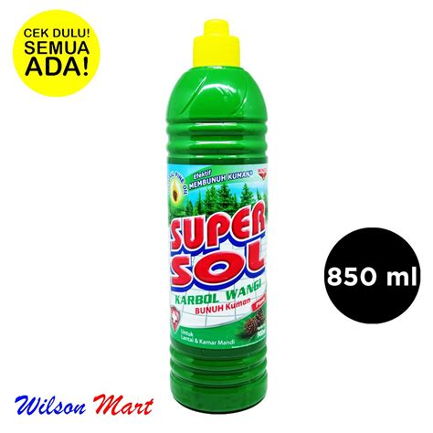 Jual Super Sol Karbol Wangi Pine Ml Botol Shopee Indonesia