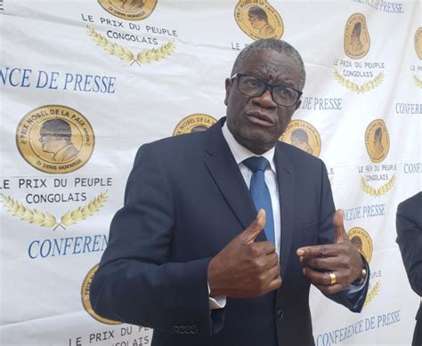 Elections en RDC Dr Dénis Mukwege invite la population à s enrôler